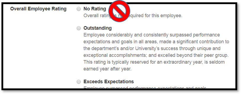 screenshot of rating selection with indication to not use No Rating option
