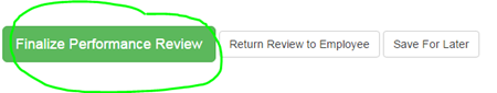 image showing button for supervisor to finalize performance review